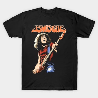 Budgie Band Burke Shelley Guitar T-Shirt